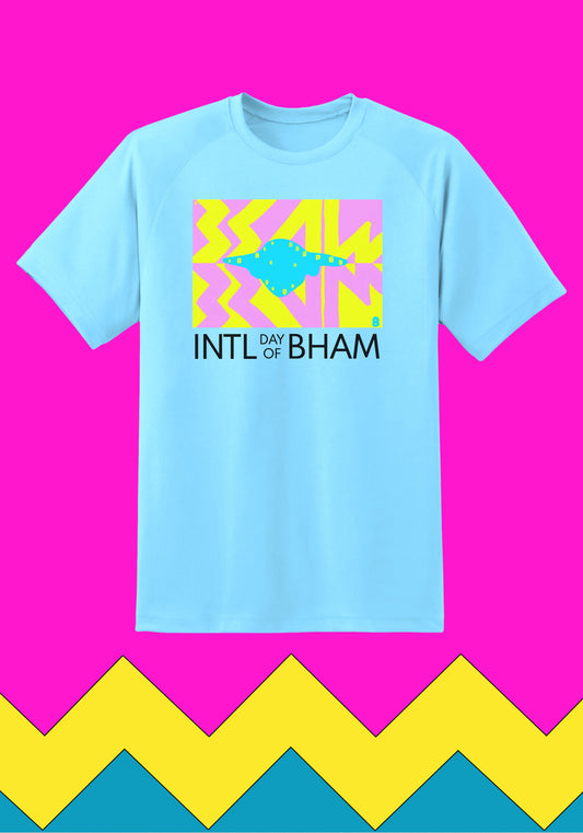 International Day of Birmingham FLAG blue t-shirt