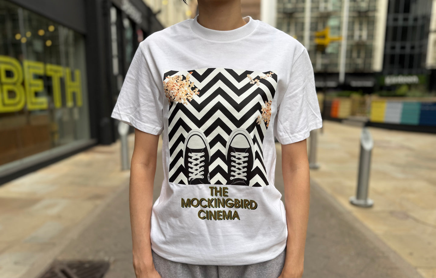 Mockingbird/BAM! BAM! Twin Peaks unisex t-shirt (white)