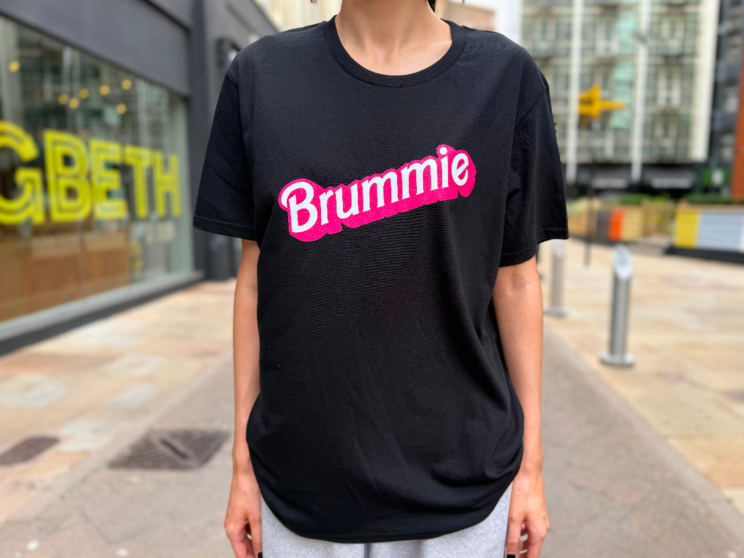 BRUMMIE unisex black t-shirt