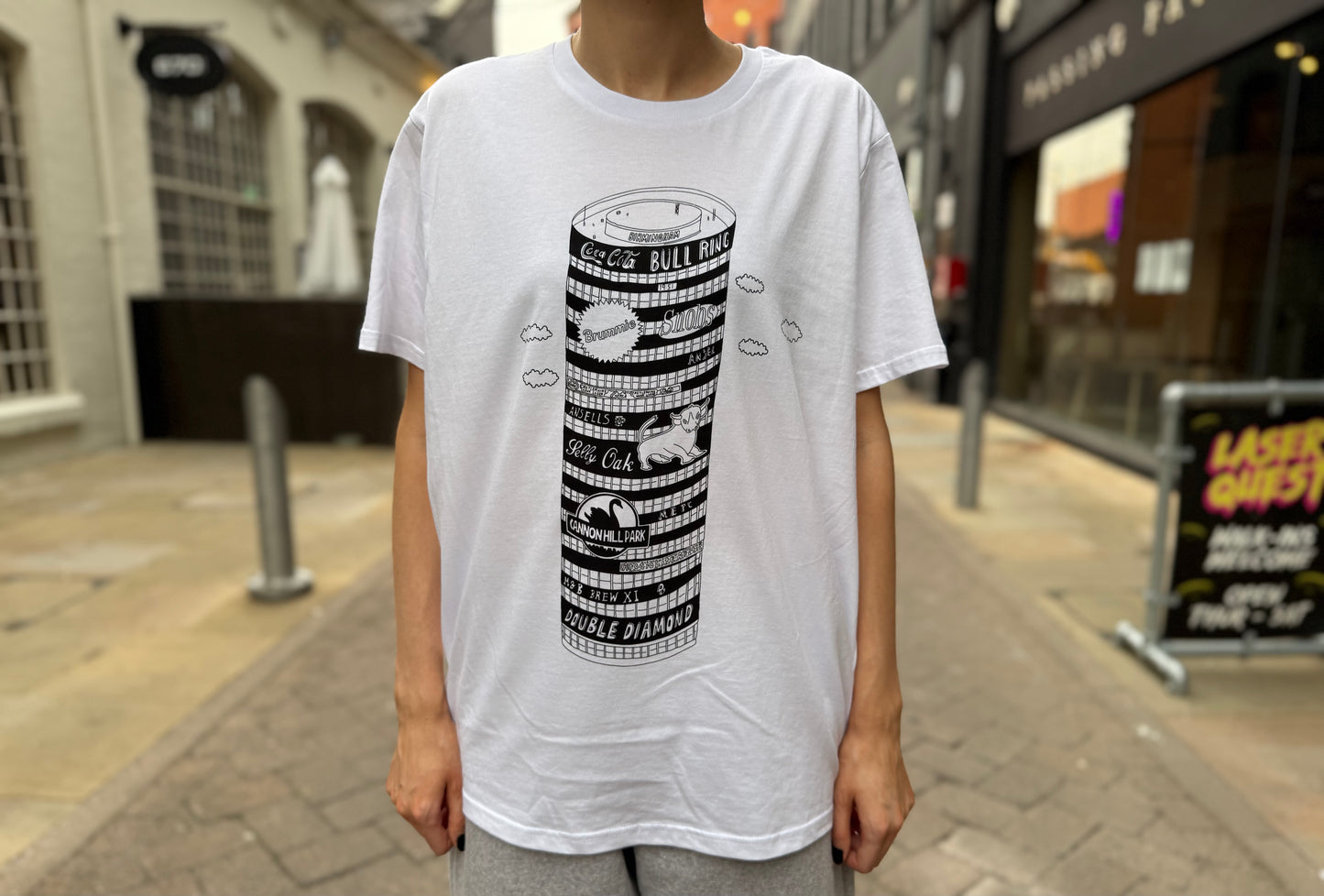 ROTUNDA unisex white t-shirt
