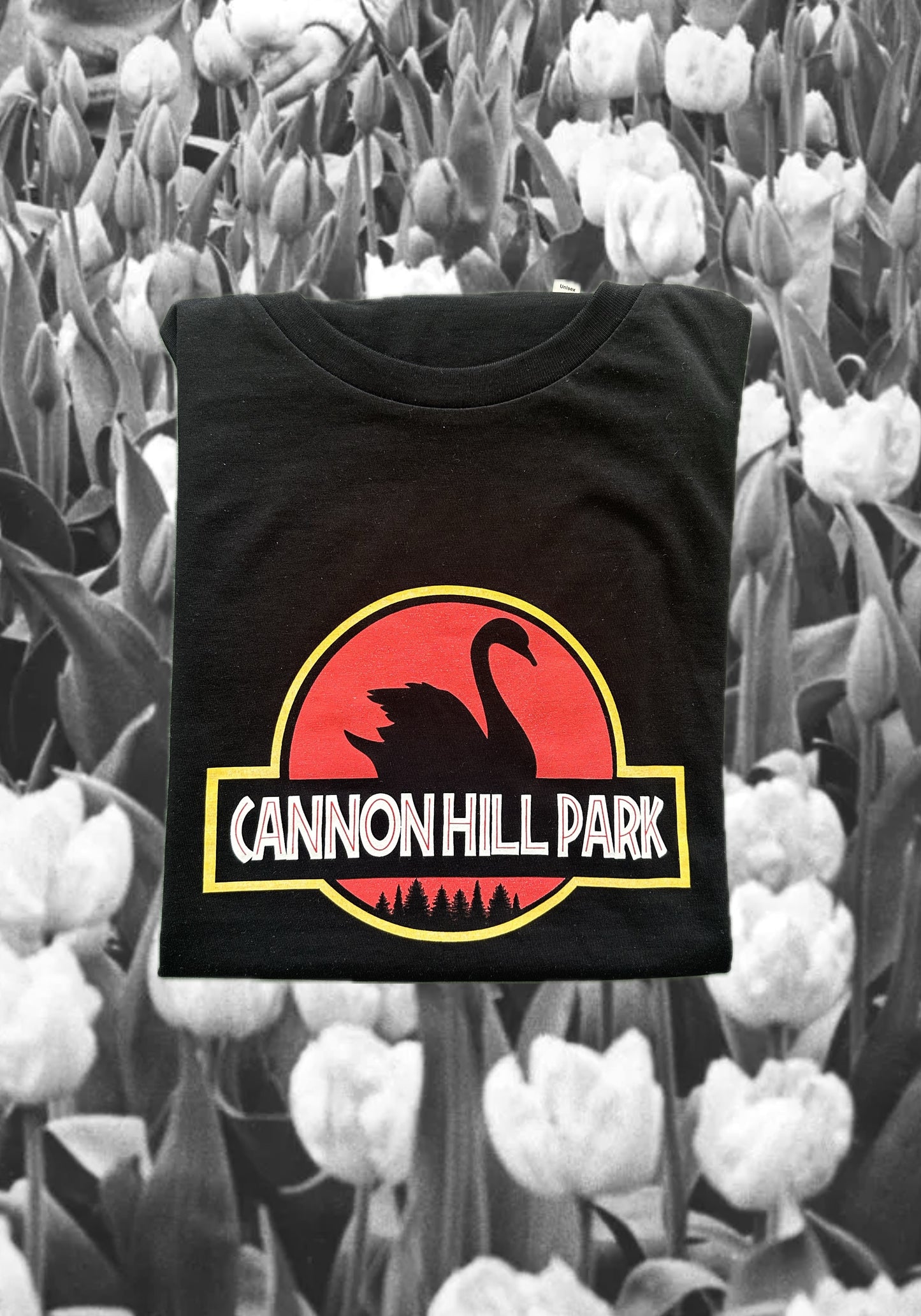 CANNON HILL PARK unisex black t-shirt