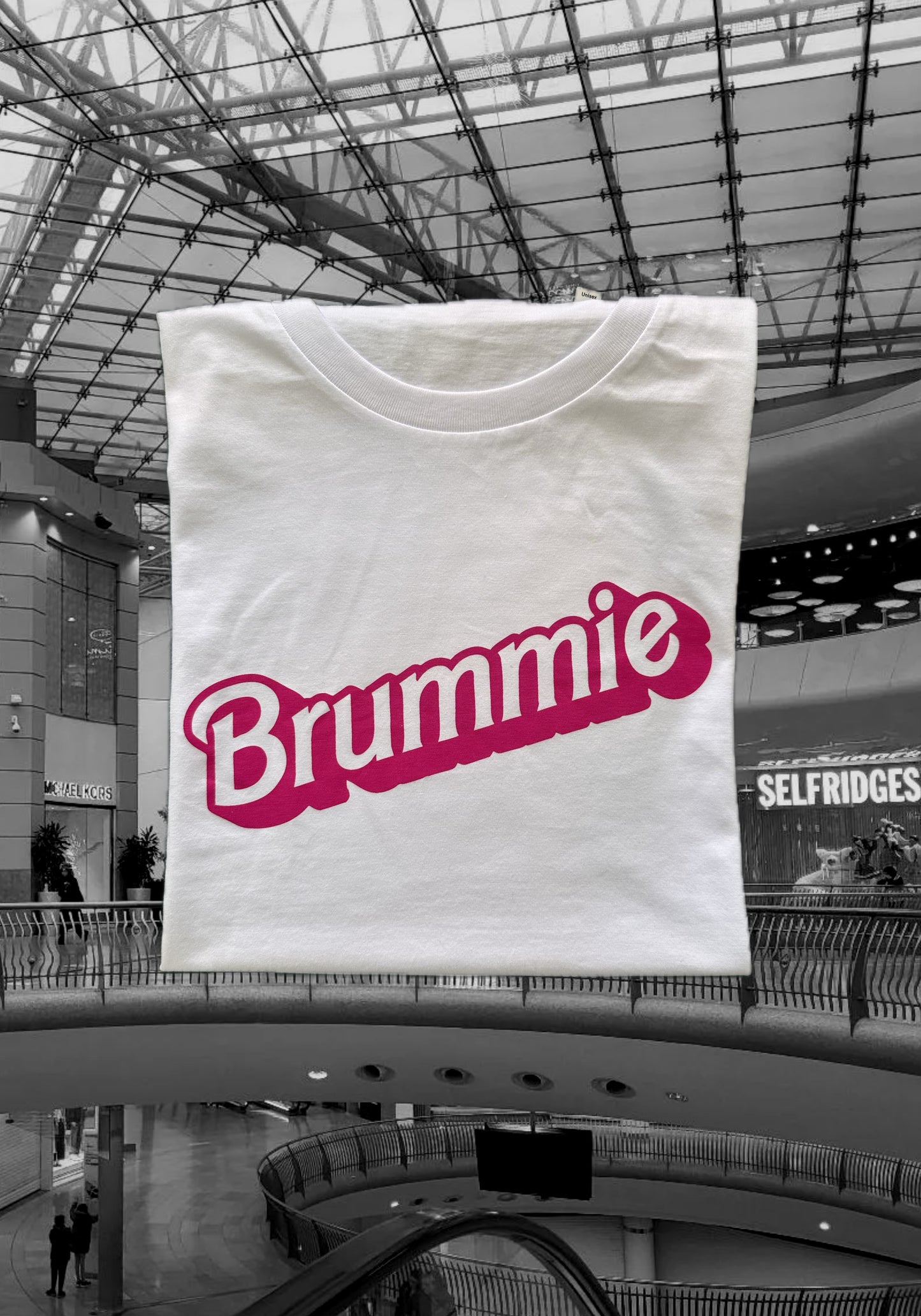 BRUMMIE unisex white t-shirt