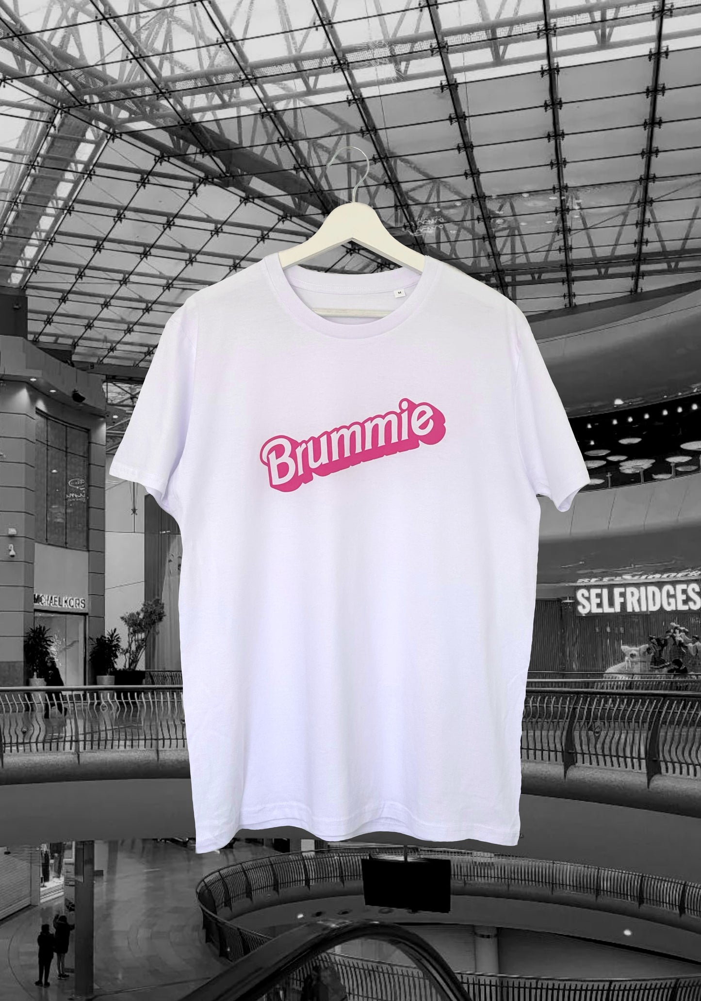 BRUMMIE unisex white t-shirt
