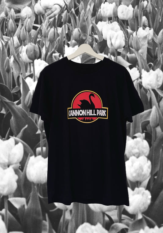 CANNON HILL PARK unisex black t-shirt